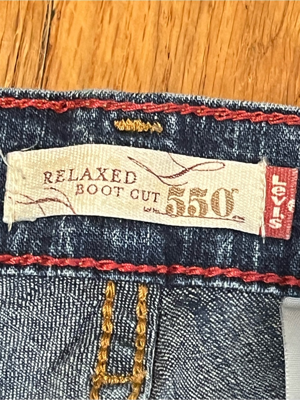 Levi's Blue Straight Leg Jeans - Picture 5 of 7